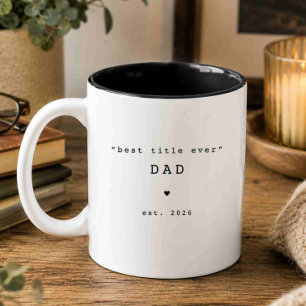 Bester Titel überhaupt Papa Individuelle Tasse