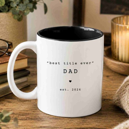 Bester Titel überhaupt Papa Individuelle Tasse