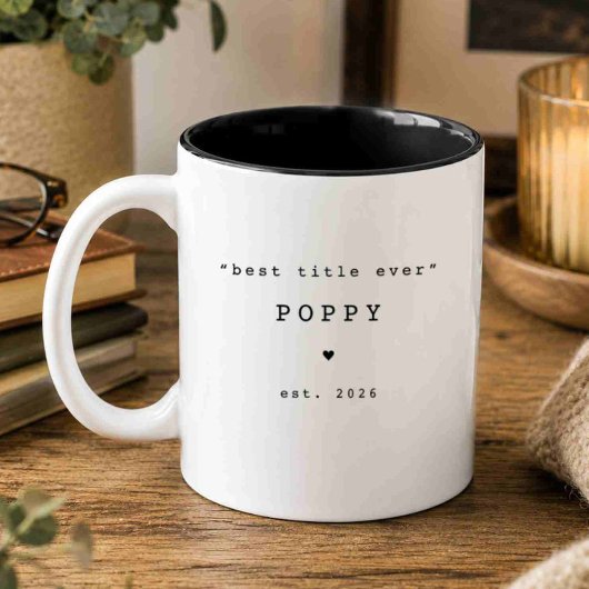 Bester Titel überhaupt Poppy Individuelle Tasse