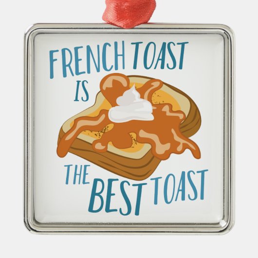Bester Toast Ornament Aus Metall (Vorne)