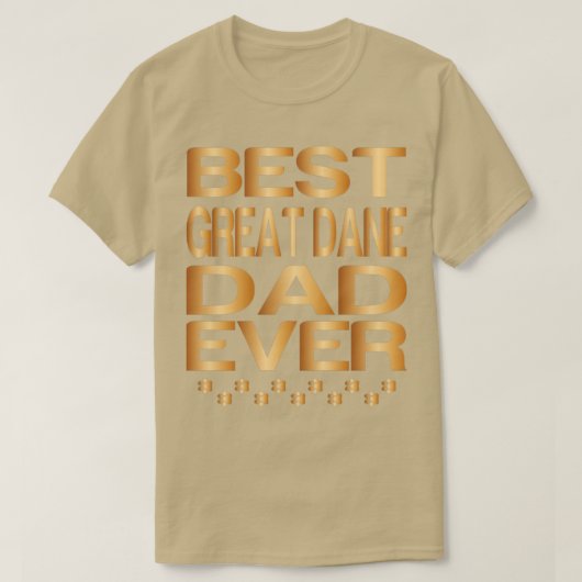 Bester toller Dane Vater Ever Bester Hund Vater je T-Shirt (Design vorne)