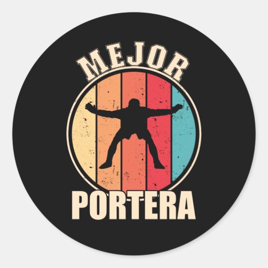 Bester Torhüter Runder Aufkleber (Vorderseite)