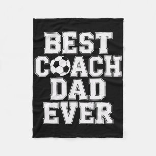 Bester Trainer Dad Aller Zeiten Fußball-Enthusiast Fleecedecke