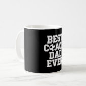 Bester Trainer Dad Ever Fußball-Enthusiast Coachin Kaffeetasse (Vorderseite Links)