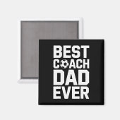 Bester Trainer Dad jemals Fußballtraining Sportlie Magnet (Vorderseite/Rückseite)
