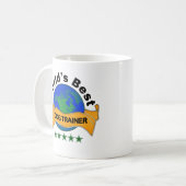 Bester Trainer der Welt Hunde Kaffeetasse (Vorderseite Links)