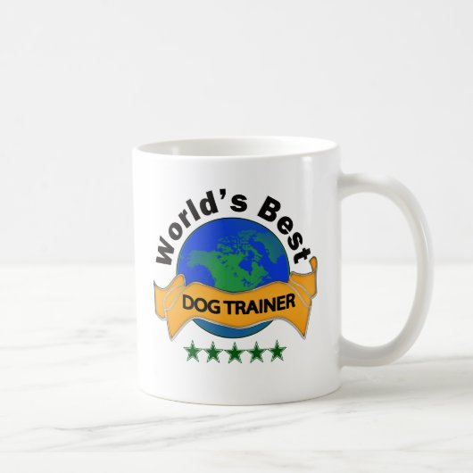 Bester Trainer der Welt Hunde Kaffeetasse (Rechts)