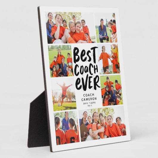 Bester Trainer je acht Foto Kollaborationscoach Ge Fotoplatte (Seite)