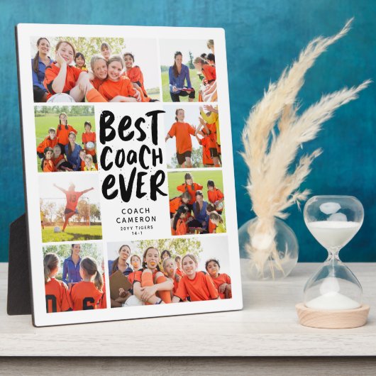 Bester Trainer je acht Foto Kollaborationscoach Ge Fotoplatte (Seite)