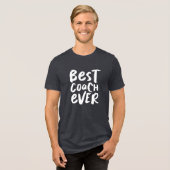 Bester Trainer je modernes Sportteam Tri-Blend Shirt (Vorderseite voll)