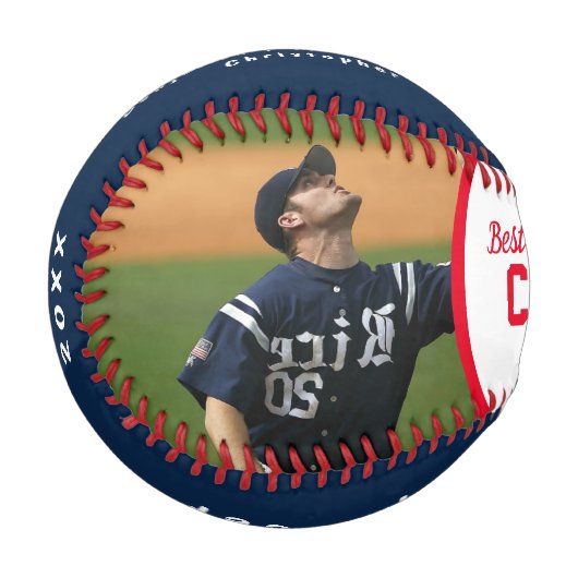 Bester Trainer je rot/blau Baseball (Vorderseite Links)