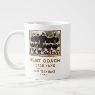 Bester Trainer Team Name Foto Danke Jumbo-Tasse