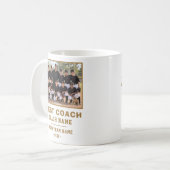 Bester Trainer Team Name Foto Danke Kaffeetasse (Vorderseite Links)
