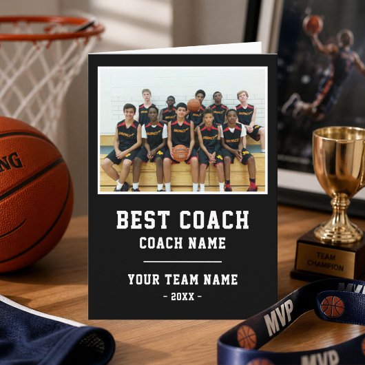 Bester Trainer Team Name Foto Dankeskarte