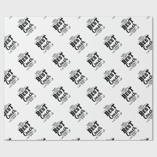 Bester Trainer überhaupt Geschenkpapier (Flach)