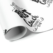 Bester Trainer überhaupt Geschenkpapier (Rolleneckpunkt)