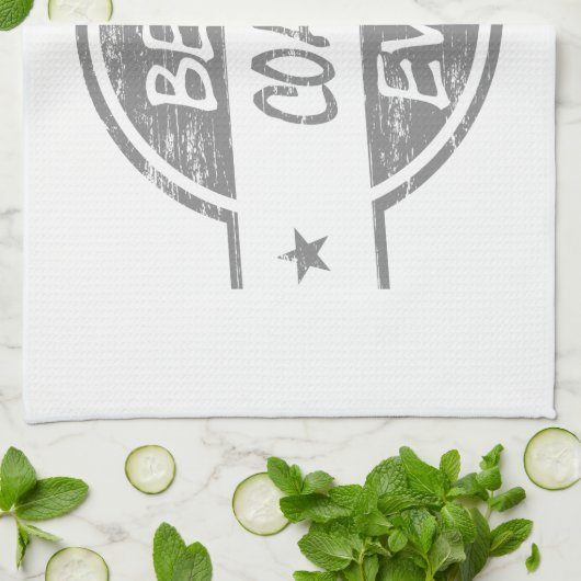 Bester Trainer überhaupt grau Küchentuch (Gefaltet)