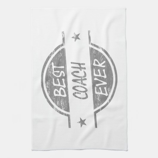 Bester Trainer überhaupt grau Küchentuch (Vertikal)