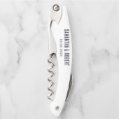 Bester Trauzeuge nach Par Custom Retro Hochzeit Kellnermesser (Vorderseite)