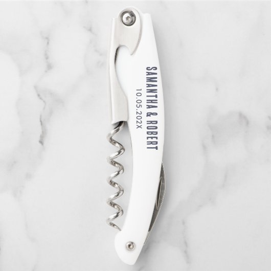 Bester Trauzeuge nach Par Custom Retro Hochzeit Kellnermesser (Vorderseite)