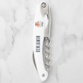 Bester Trauzeuge nach Par Custom Retro Hochzeit Kellnermesser (Rückseite)