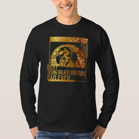 Bester Treeing Walker Coonhound Vater Ever dog dad T-Shirt (Vorderseite)