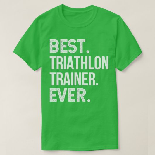Bester Triathlon Trainer je T-Shirt (Design vorne)