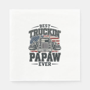 Bester Truck-fahrender Opa Ever Vintage Trucker Ve Serviette