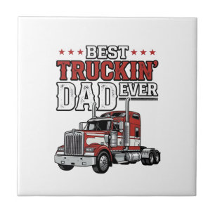Bester Trucker-Vater Aller Zeiten Vintage-Truck-Sh Fliese