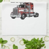 Bester Trucker-Vater aller Zeiten Vintage-Truck-Sh Geschirrtuch (Gefaltet)