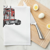 Bester Trucker-Vater aller Zeiten Vintage-Truck-Sh Geschirrtuch (Viertel Falte)