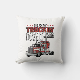 Bester Trucker-Vater aller Zeiten Vintage-Truck-Sh Kissen
