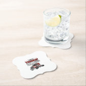 Bester Trucker-Vater aller Zeiten Vintage-Truck-Sh Untersetzer (Vor Ort)