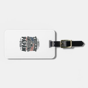 Bester Truckin' Papaw Ever Vintage Trucker Vector_ Gepäckanhänger