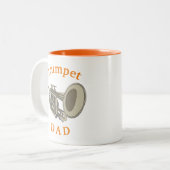 Bester "Trumpet VATER" jemals! Der Kaffee des Vate Zweifarbige Tasse (Vorderseite Links)