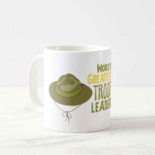 Bester Truppenführer Kaffeetasse (Vorderseite Links)