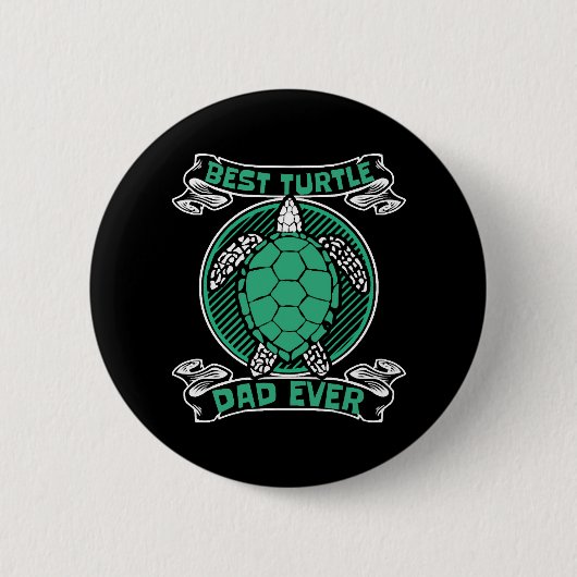 Bester Turtle-Vater je Alligator-Überholvorschub Button (Vorderseite)