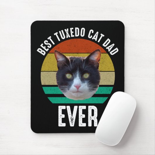 Bester Tuxedo Cat Vater je Mousepad (Mit Mouse)