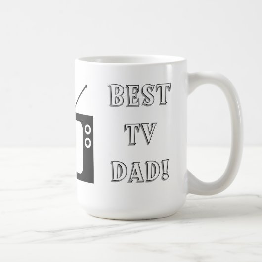 Bester TV-Vater! Kaffeetasse (Rechts)