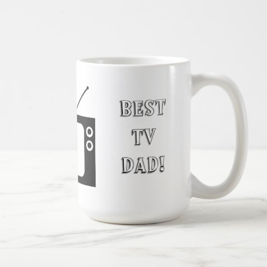 Bester TV-Vater! Kaffeetasse (Rechts)