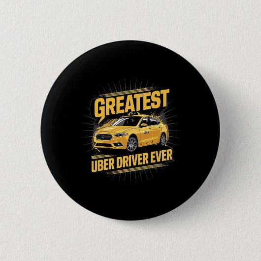 Bester Uber Driver je Uber Driver Funny 1 Button (Vorderseite)