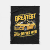 Bester Uber Driver je Uber Driver Funny 1 Fleecedecke (Vorderseite)
