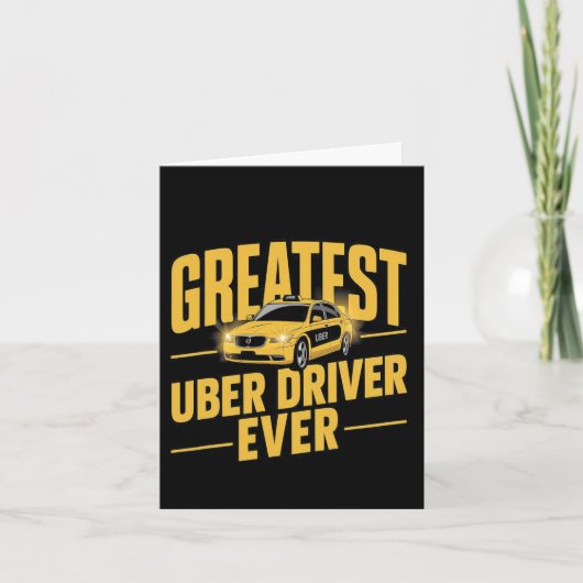 Bester Uber Driver je Uber Driver Funny 1 Karte (Vorderseite)