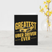 Bester Uber Driver je Uber Driver Funny 1 Karte (Gelbe Blume)