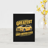 Bester Uber Driver je Uber Driver Funny 1 Karte (Gelbe Blume)