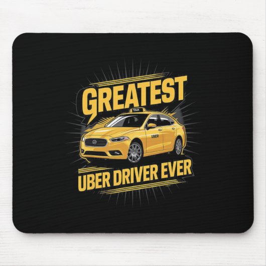 Bester Uber Driver je Uber Driver Funny 1 Mousepad (Vorne)
