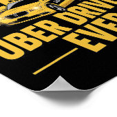 Bester Uber Driver je Uber Driver Funny 1 Poster (Ecke)