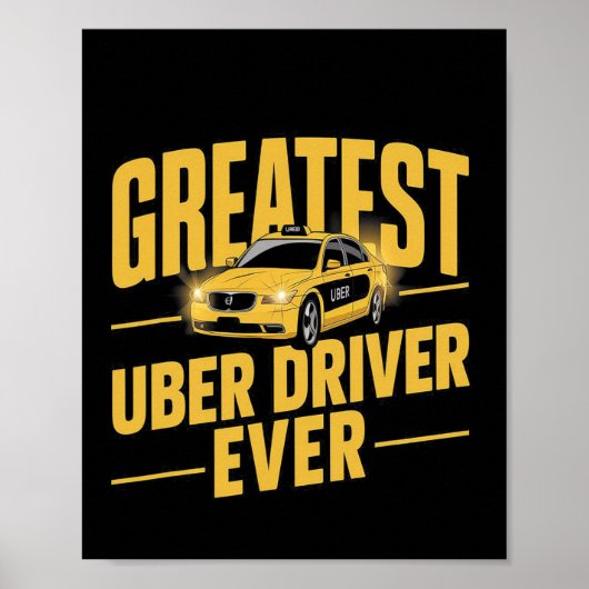 Bester Uber Driver je Uber Driver Funny 1 Poster (Vorne)