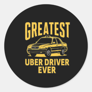Bester Uber Driver je Uber Driver Funny 3 Runder Aufkleber