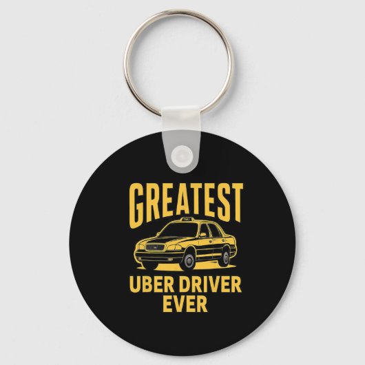 Bester Uber Driver je Uber Driver Funny 3 Schlüsselanhänger (Vorderseite)